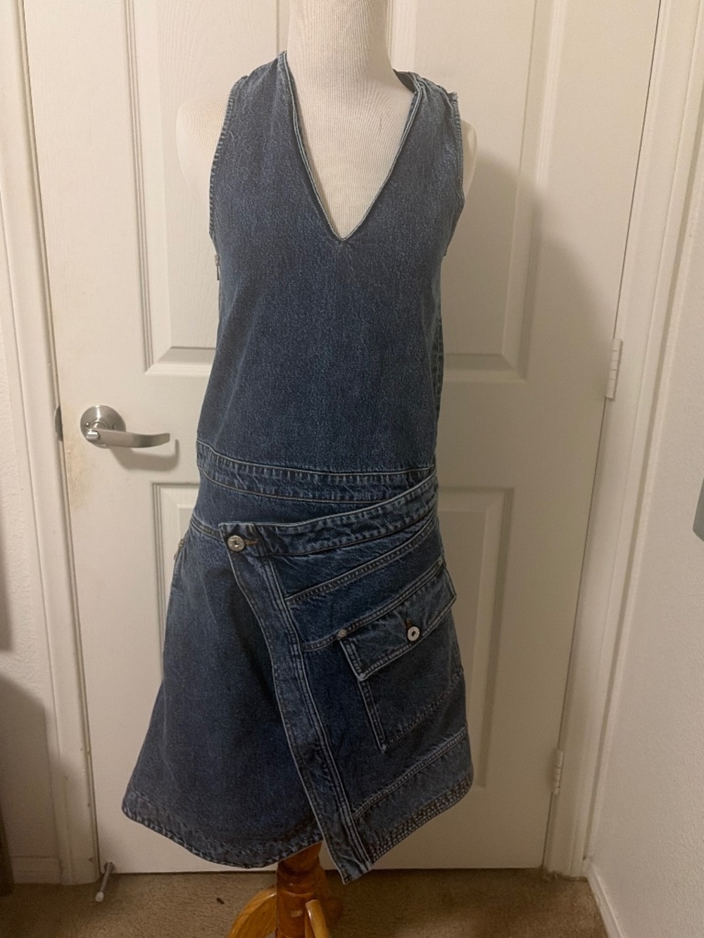 JW ANDERSON Denim Wrap Dress